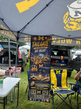 Load image into Gallery viewer, "Go Blue" Michigan Tailgate Customized Banner