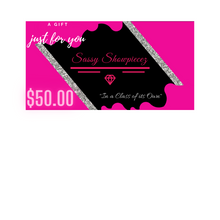 Load image into Gallery viewer, Sassy Showpiecez's Gift Cards 💝